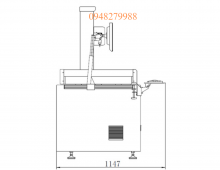 bản vẽ hình chiếu cạnh máy đo tọa độ mini-pico